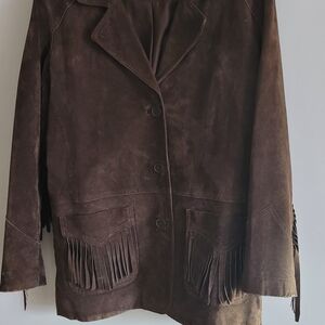 Bagatelle Chocolate Suede Jacket